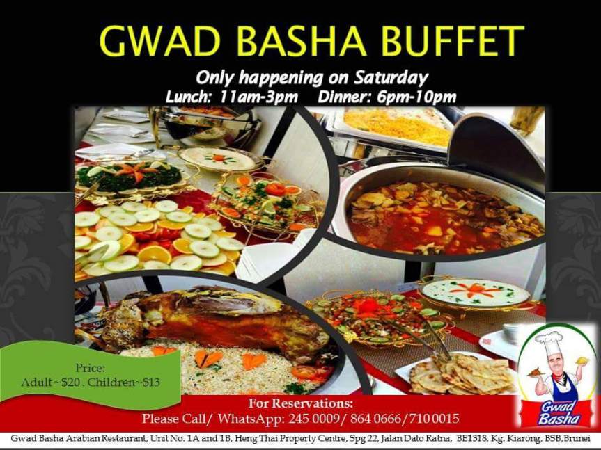 GWAD BASHA BUFFET – A SATURDAY SPECIAL EVENT